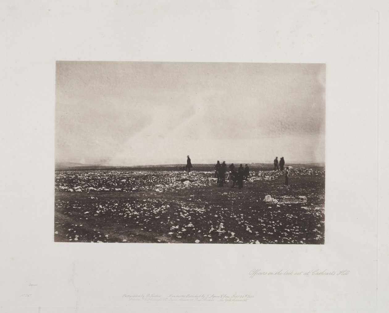 Důstojníci na vyhlídce na Cathcartově kopci od Roger Fenton