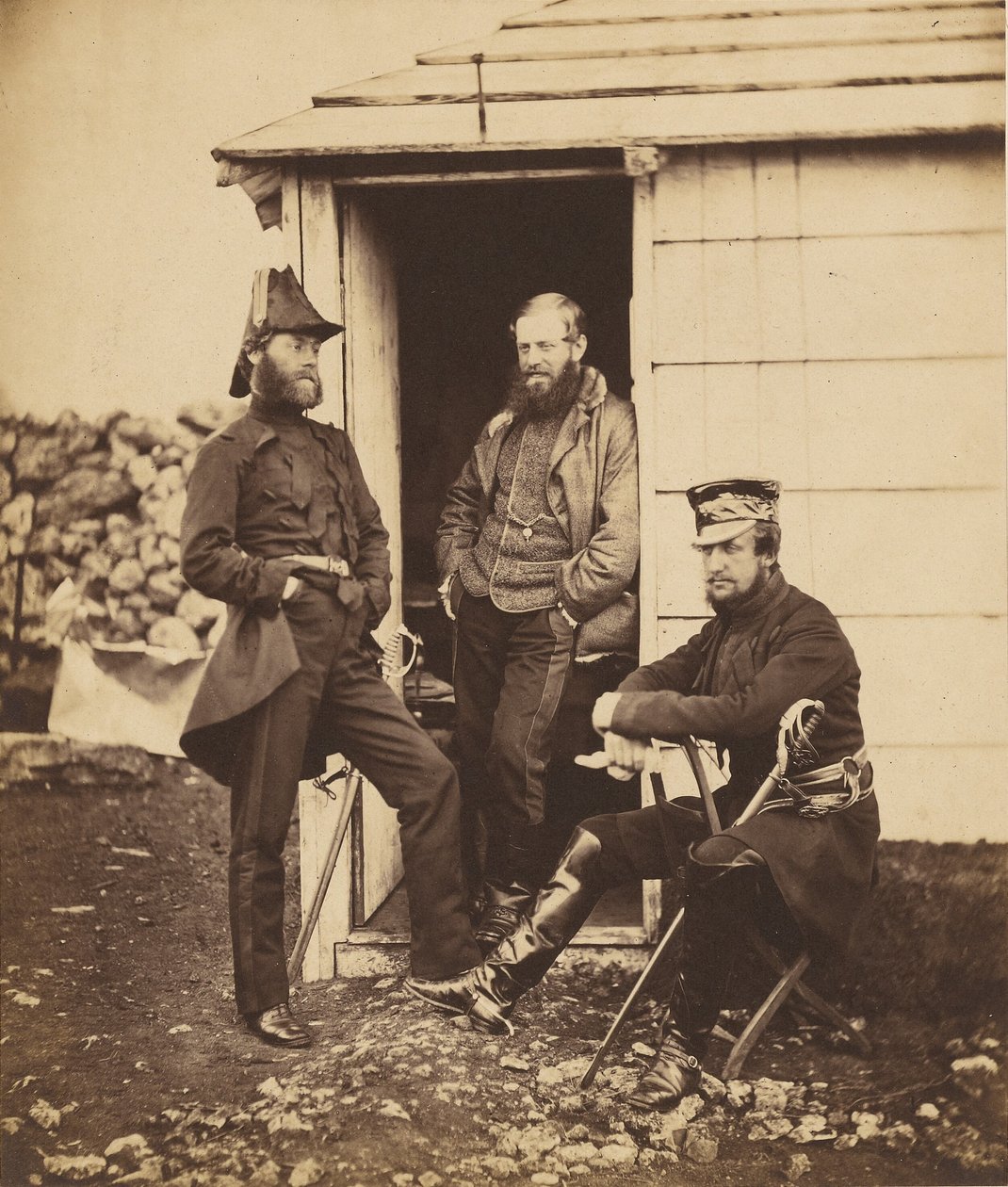 Důstojníci ve štábu generálporučíka Sira G. Browna od Roger Fenton