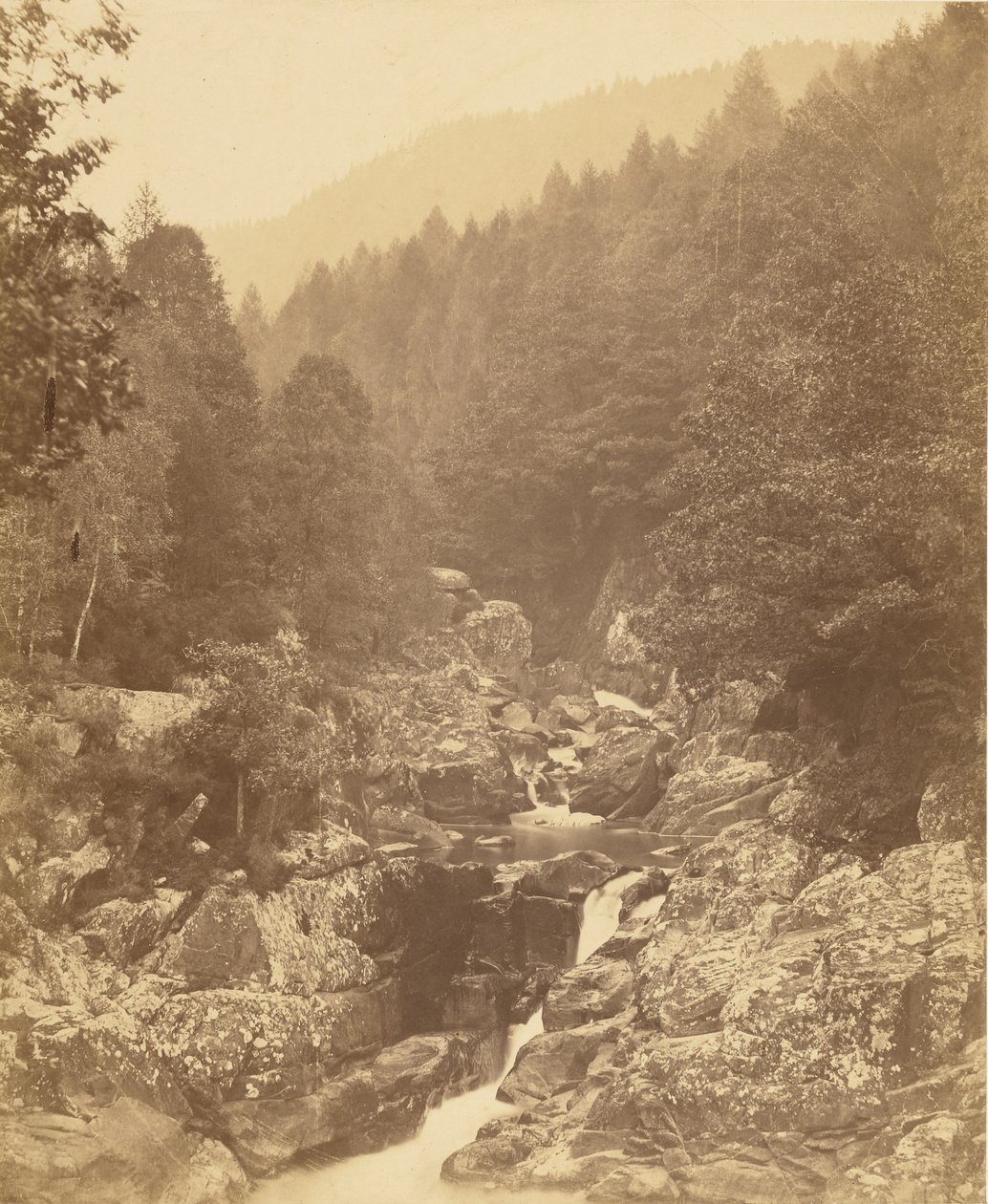 Na řece Llugwy, pod vodopády Swallow Falls. od Roger Fenton