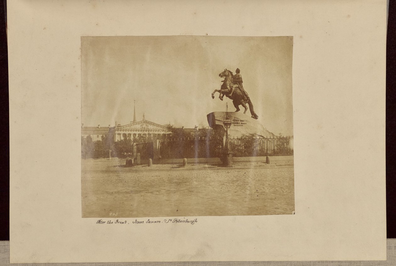 Petra Velikého, Isaac Square, St. Petersburgh [sic] od Roger Fenton