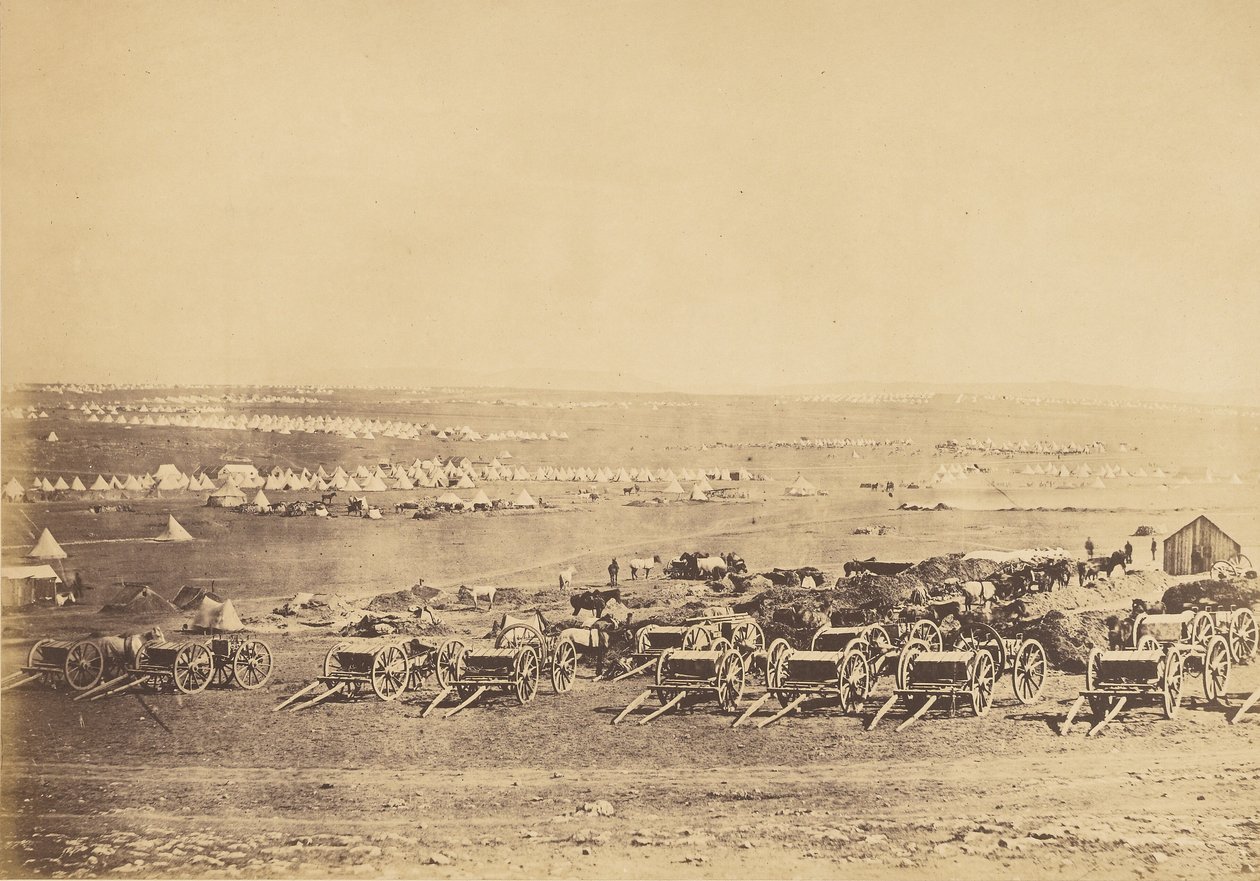 Náhorní plošina Sebastopol III od Roger Fenton