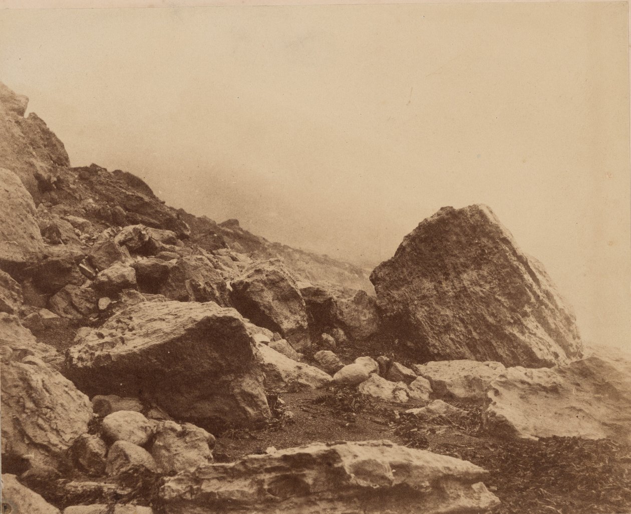 Rocken End in a Storm, Isle of Wight,c. 1853 (foto) od Roger Fenton