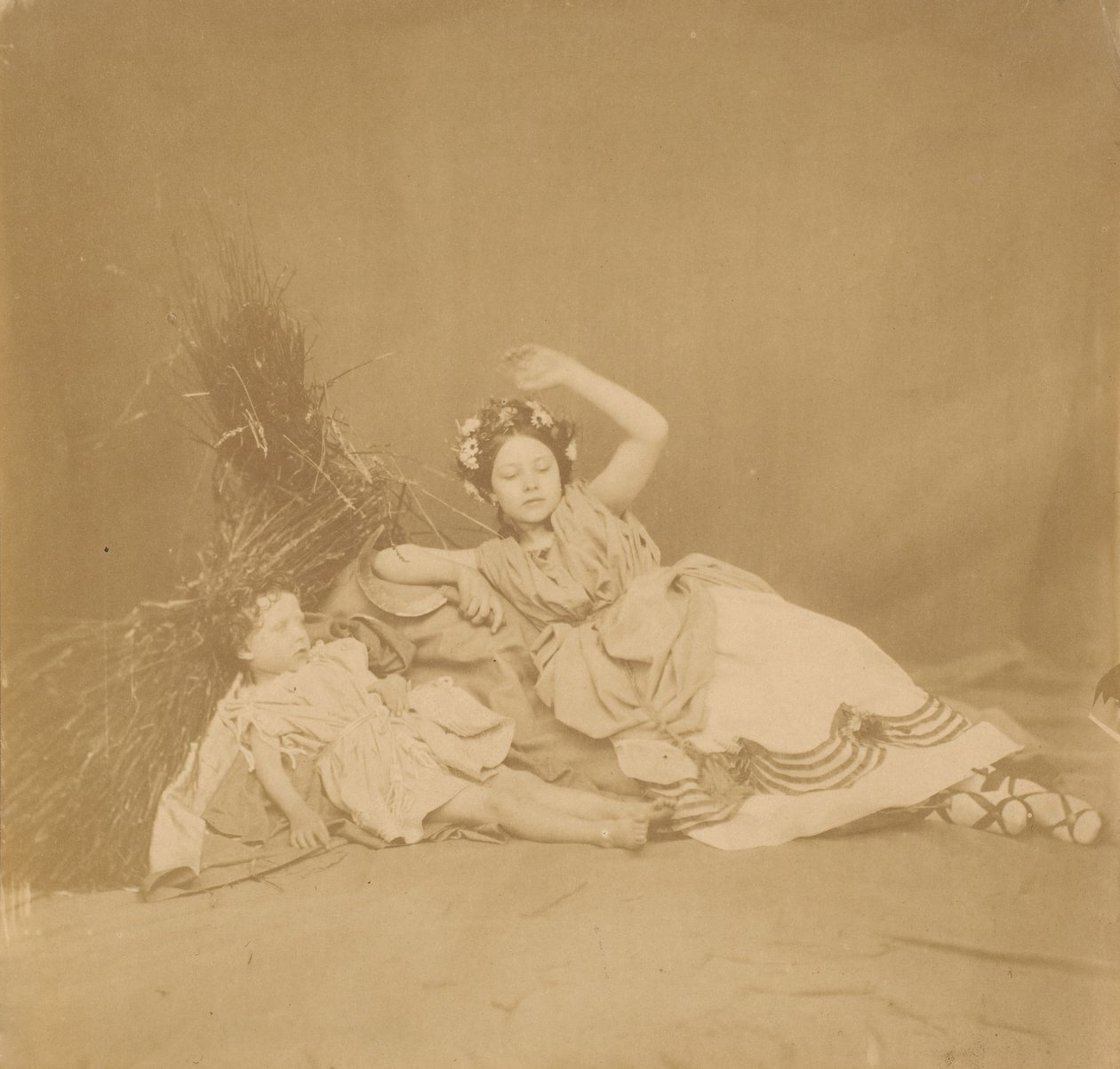 Královské děti v obraze ročních období, 1854. od Roger Fenton