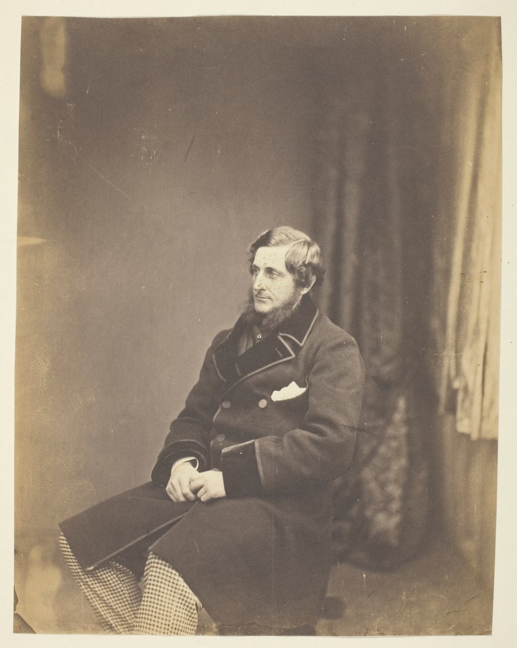 Sir J. Montagu Steele (1820–1890), vojenský tajemník, Krym od Roger Fenton