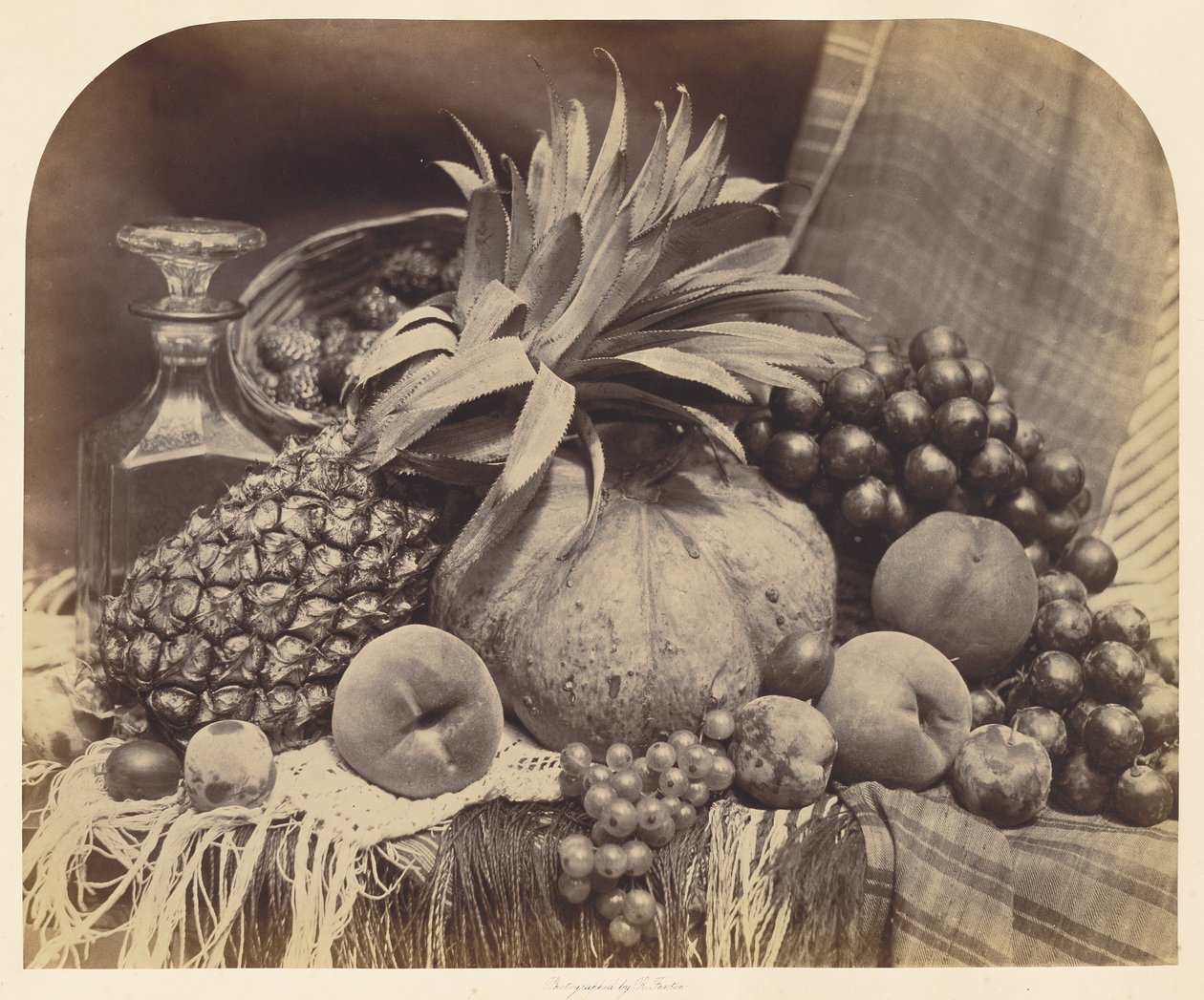 Zátiší s ovocem a karafou od Roger Fenton