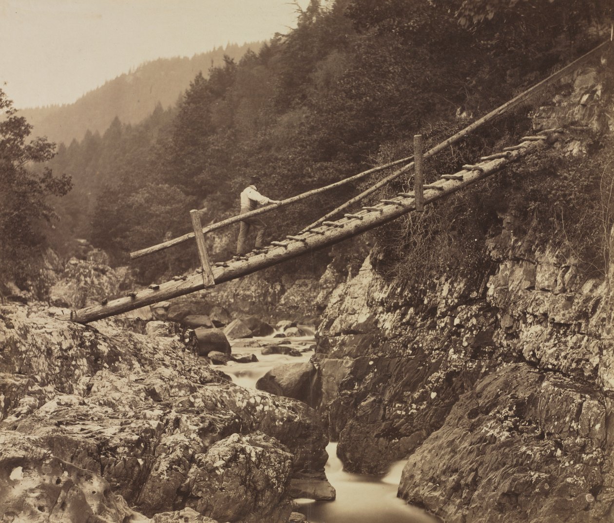 Hornický most, na Llugwy, Severní Wales, 1857. od Roger Fenton