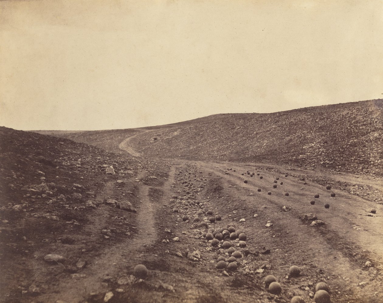 Údolí stínu smrti od Roger Fenton