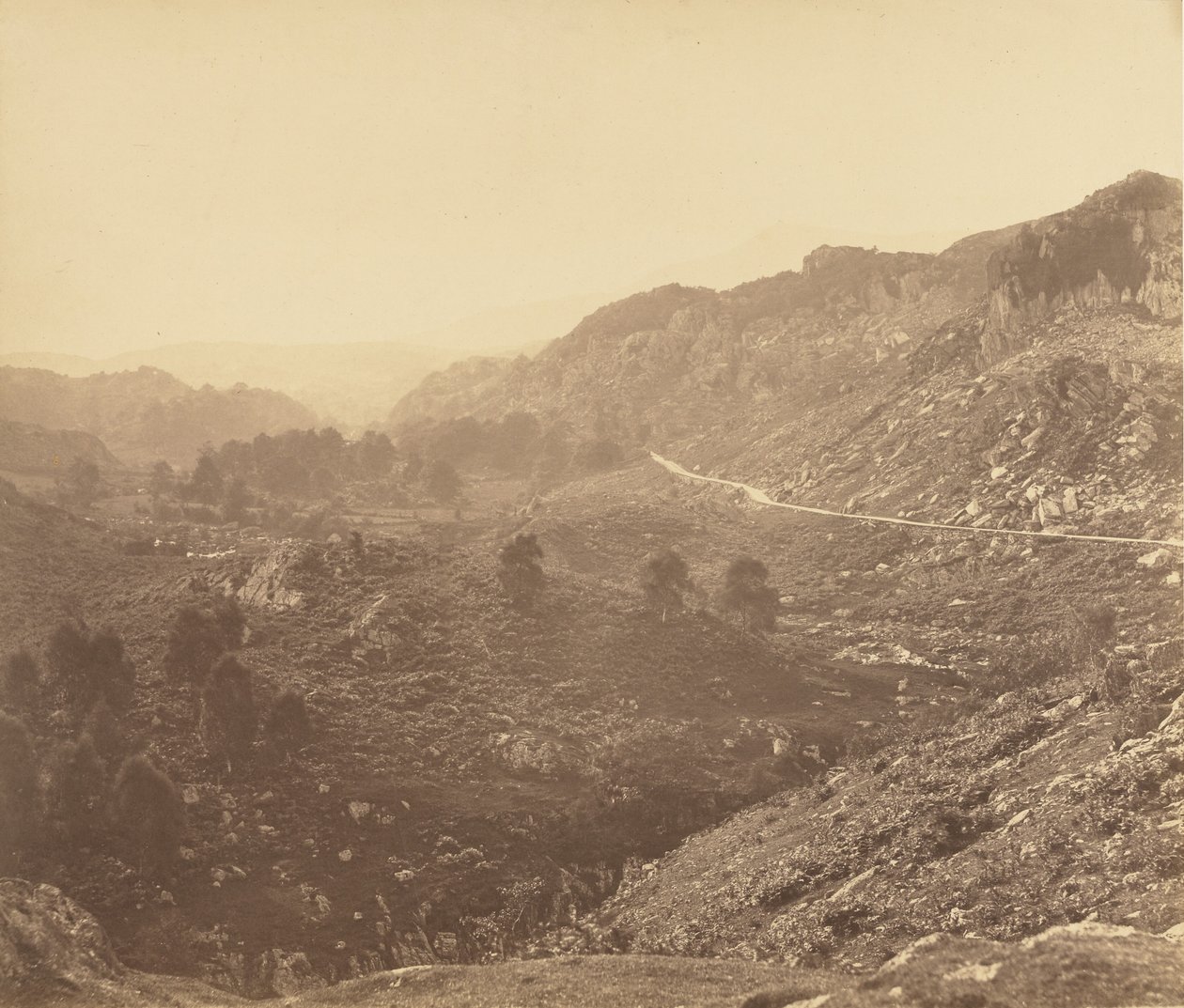 Pohled na Dolwyddellan: odpoledne. od Roger Fenton