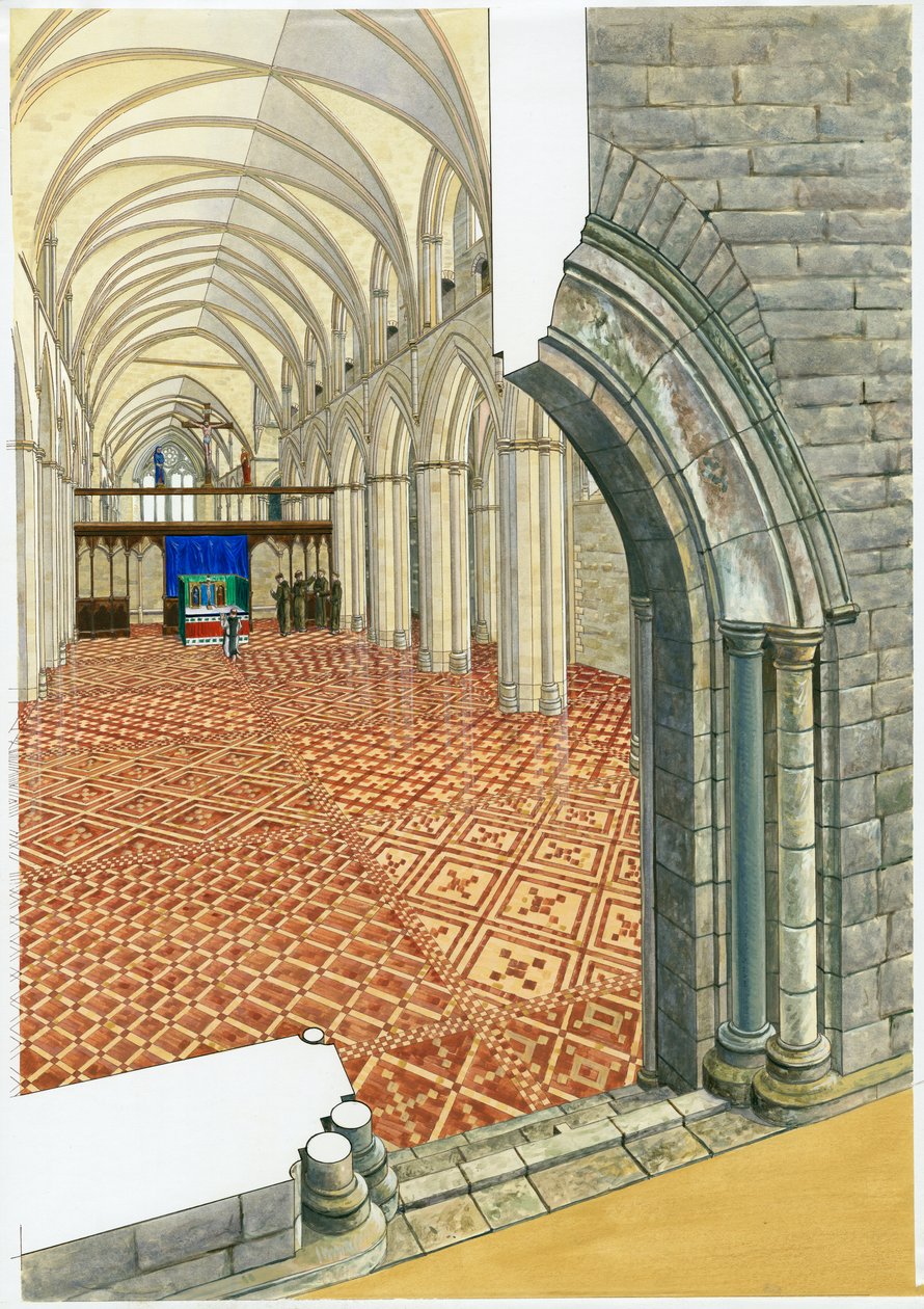 Netley Abbey, 14. století, c1990-2010 od Roger Hutchins