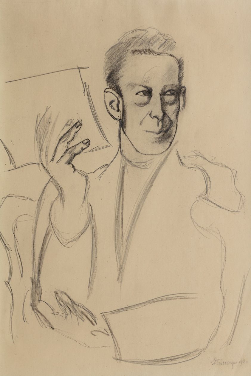 Studie k portrétu Jean-Louis Gampert od Roger de La Fresnaye