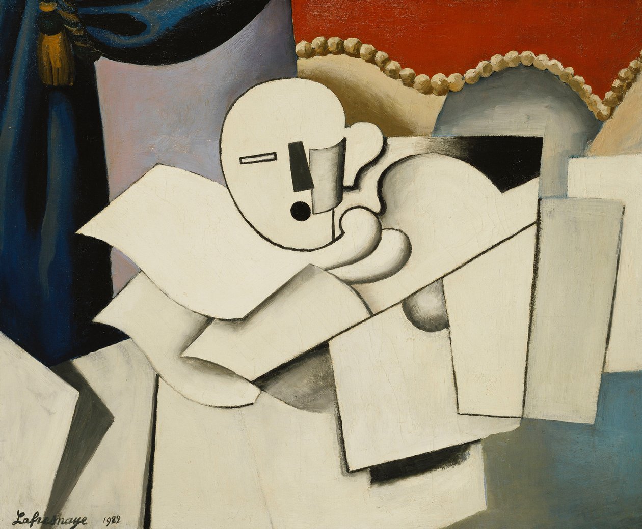 Klaun; Le Pierrot, 1922 od Roger de La Fresnaye