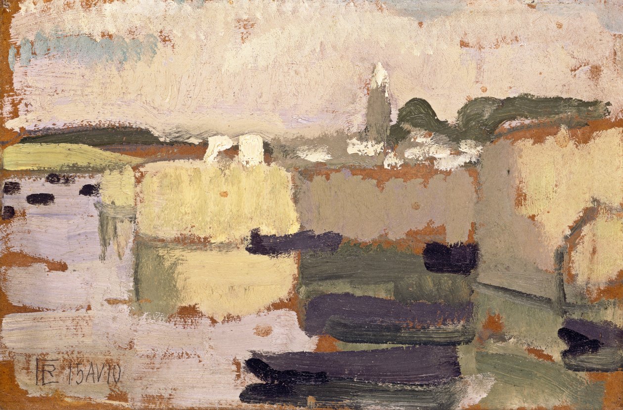 Vesnice u vody od Roger de La Fresnaye