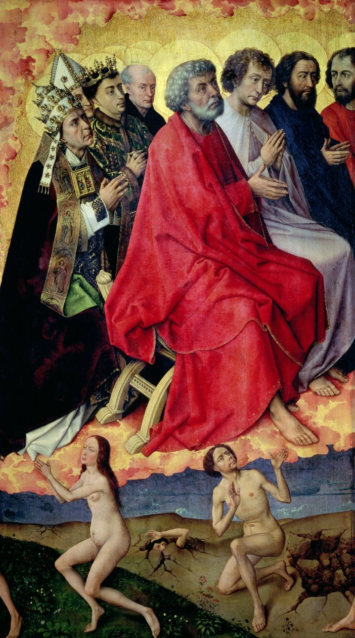 Detail vzkříšení z mrtvých, z Posledního soudu, c.1445-50 (viz 20546 a 148829) od Rogier van der Weyden
