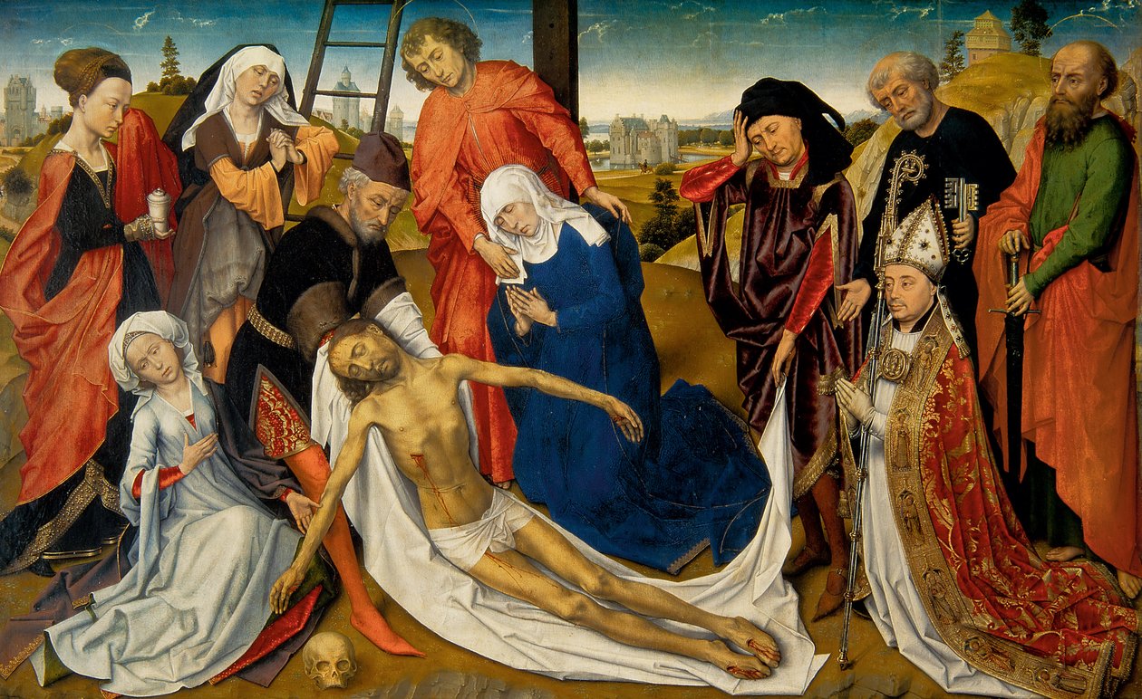 Nářek nad mrtvým Kristem, c. 1460-1464 od Rogier van der Weyden