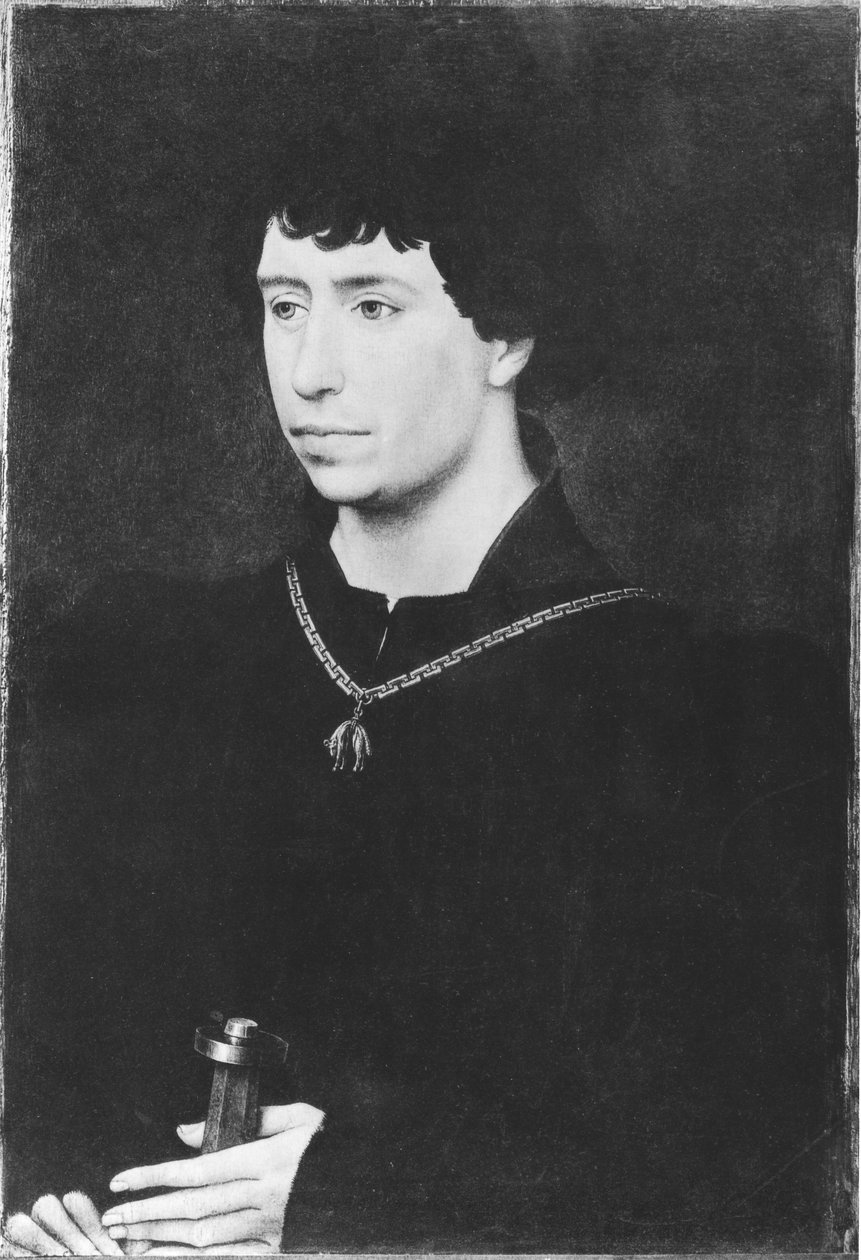 Portrét Karla Smělého (1433-77), posledního vévody z Burgundska od Rogier van der Weyden