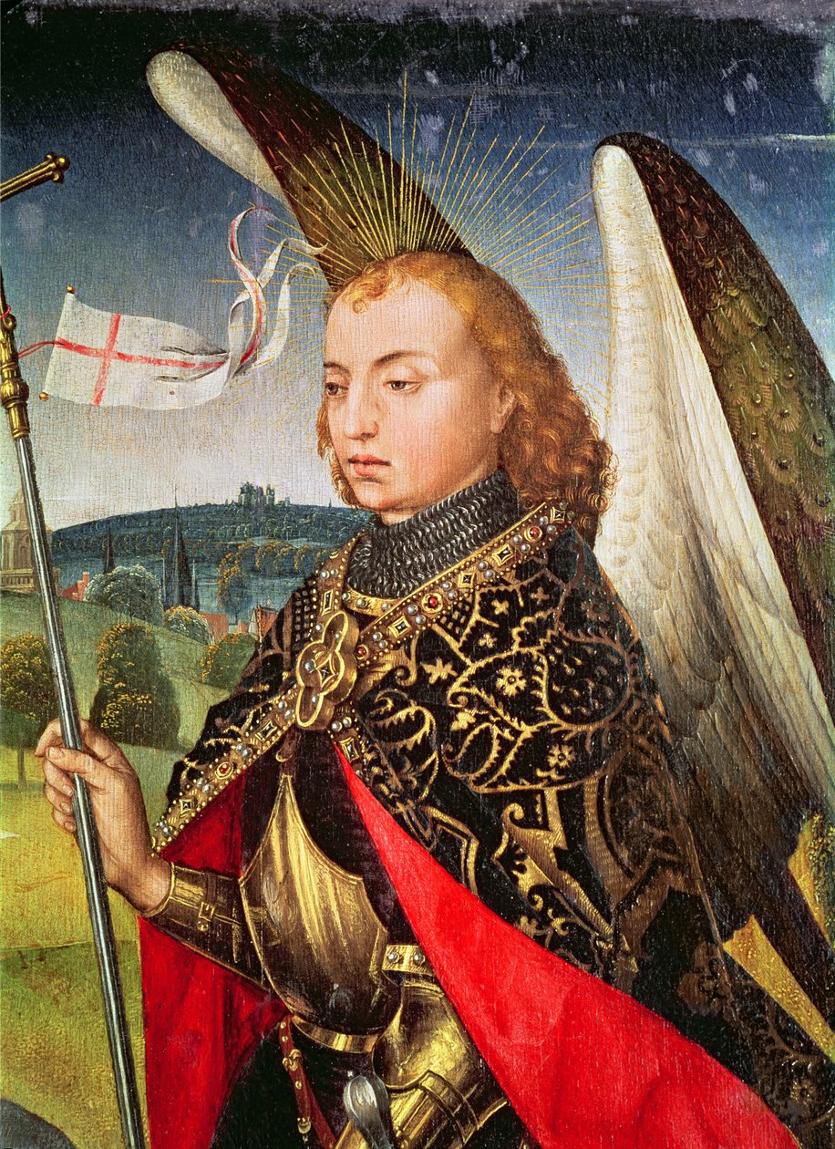 Svatý Michael Archanděl, 1460-66 (detail 344038) od Rogier van der Weyden