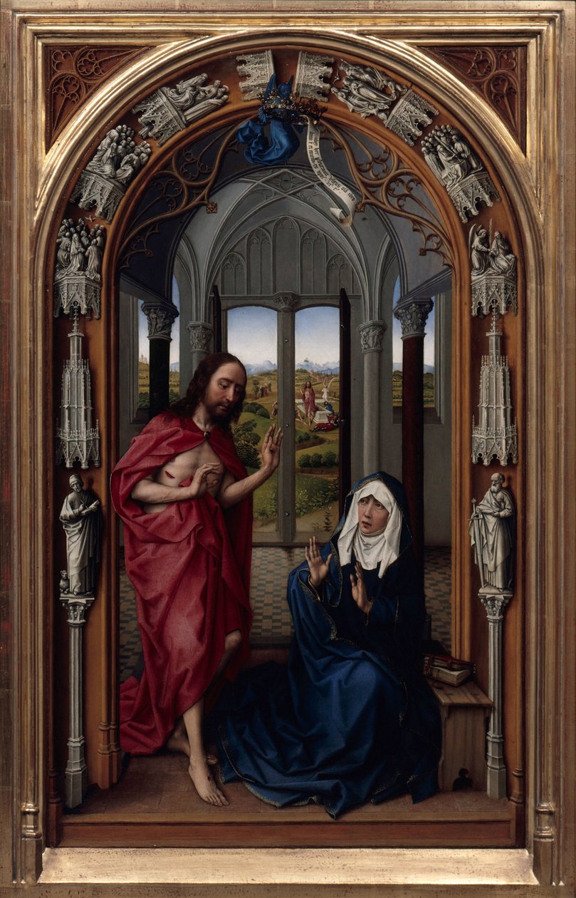 Oltář Panny Marie (Miraflores Altar) od Rogier van der Weyden