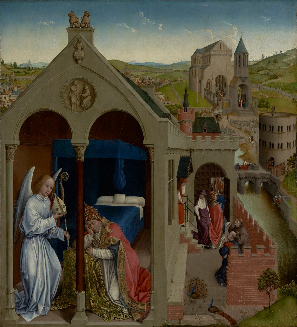 Sen papeže Sergia, kolem roku 1430 od Rogier van der Weyden