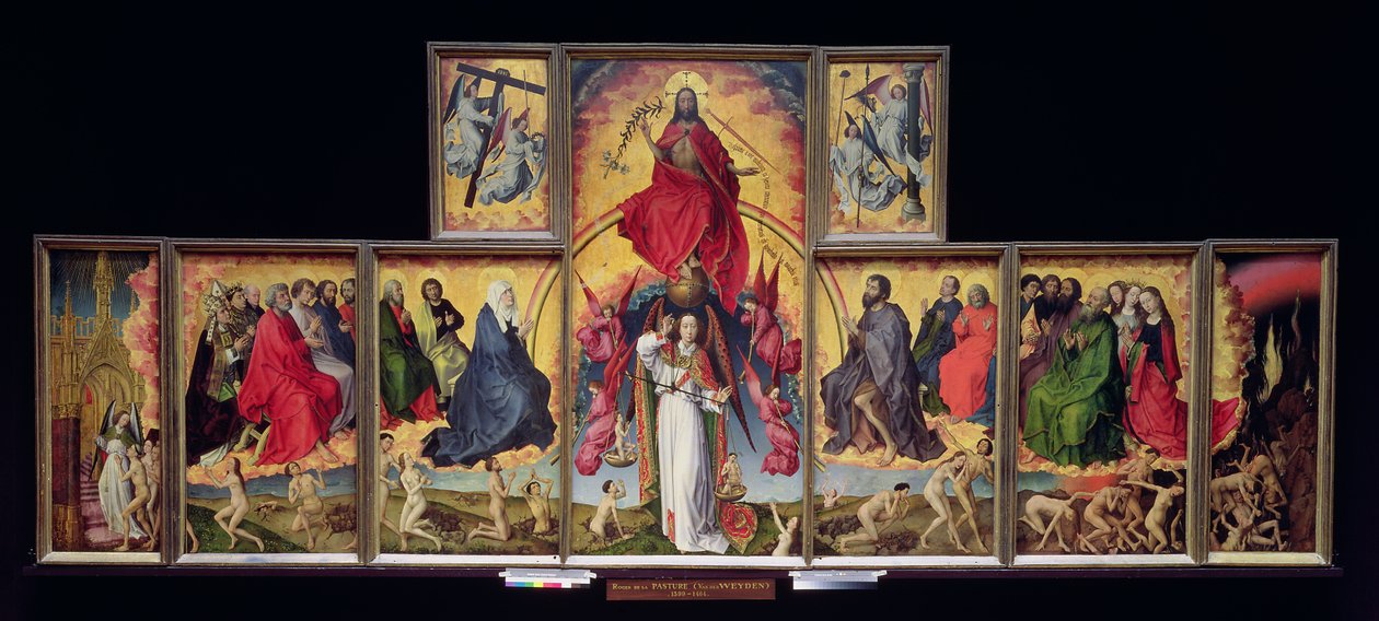 Poslední soud, c. 1451 (viz 20547-50, 20552 a 21041) od Rogier van der Weyden