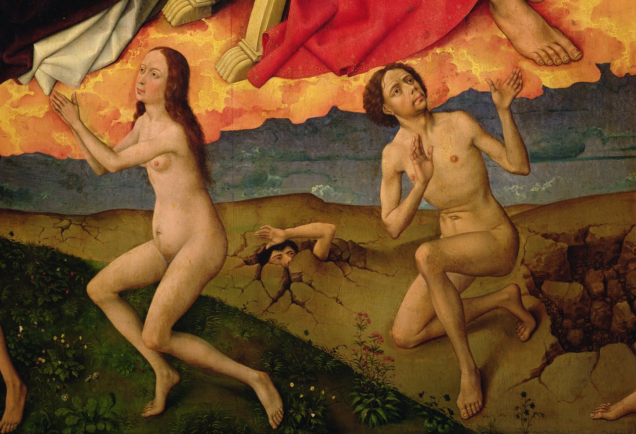 Poslední soud, detail vzkříšení mrtvých, c.1445-50 od Rogier van der Weyden