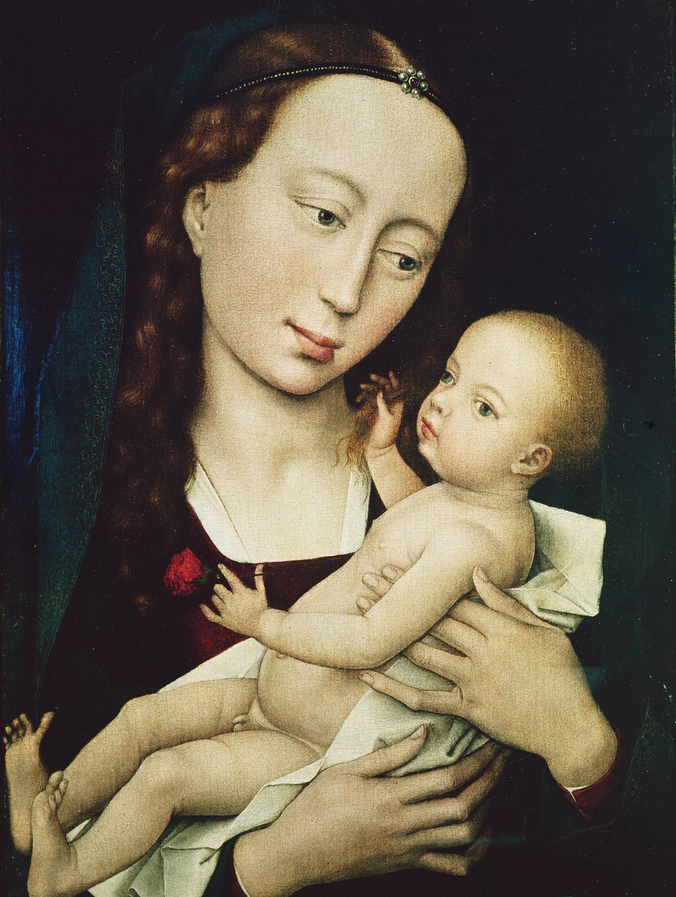 Panna a dítě, 1455 od Rogier van der Weyden