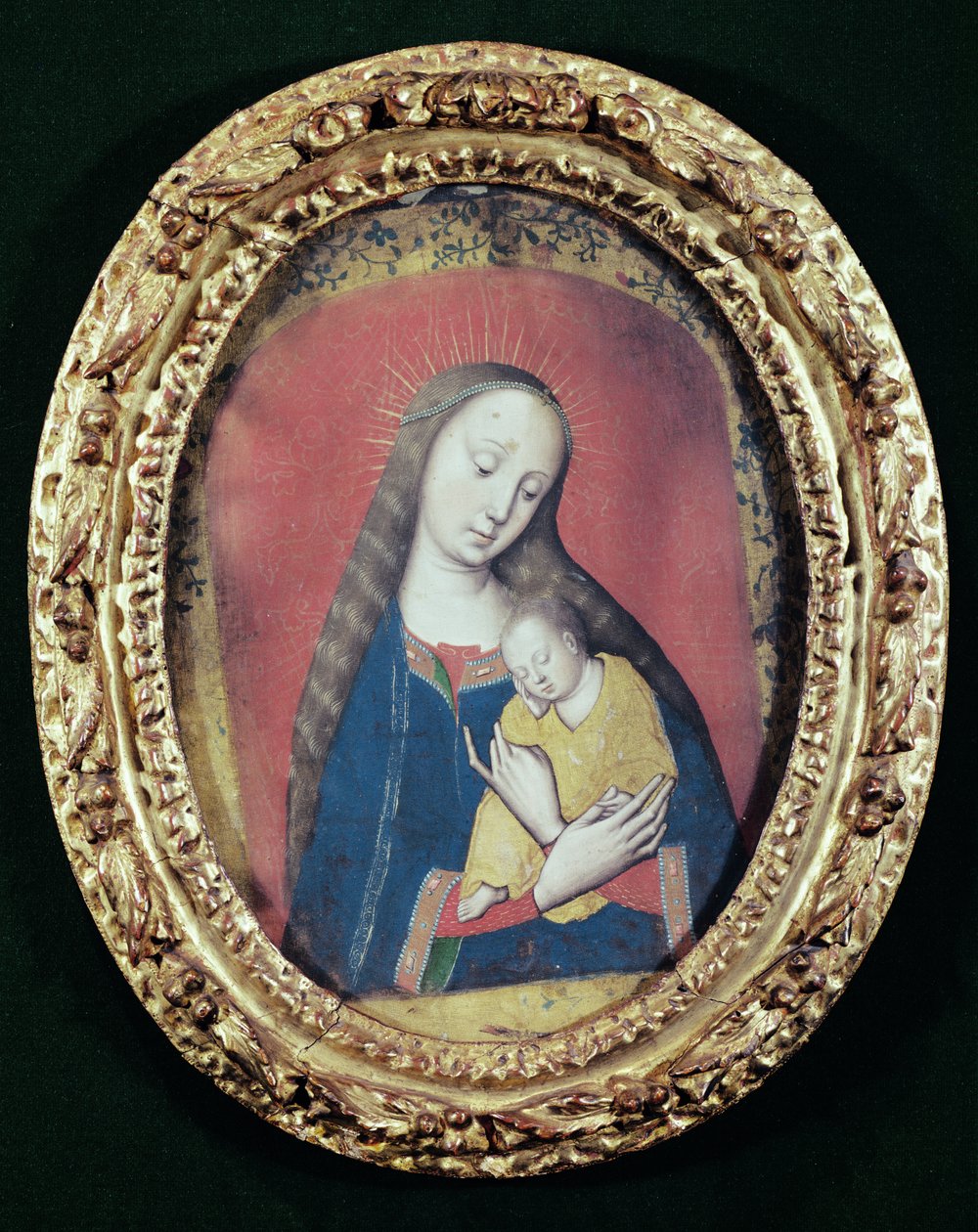 Panna a dítě spí (kvaš na látce) od Rogier van der Weyden