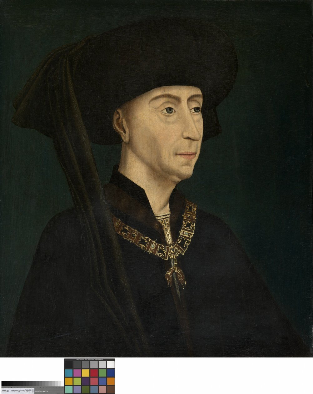 Portrét Filipa Dobrého (olej na panelu) od Rogier van der (after) Weyden