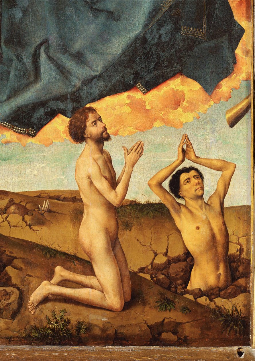 Oltář Posledního soudu: Vzkříšení a adorace od Rogier van der Weyden