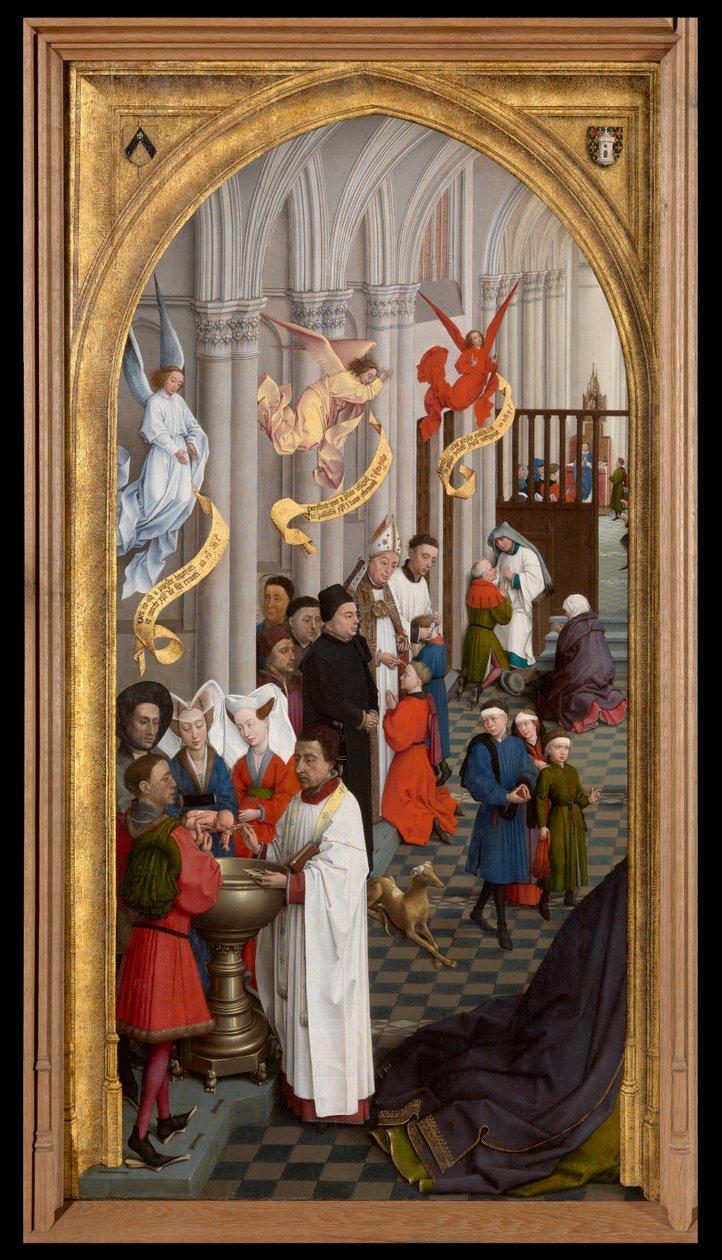 Křest, biřmování a zpověď od Rogier van der Weyden