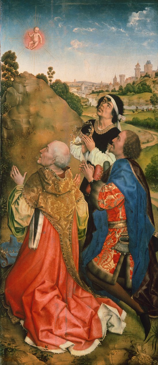 Bladelin oltář od Rogiera van der Weydena (1399-1464), detail od Rogier van der Weyden
