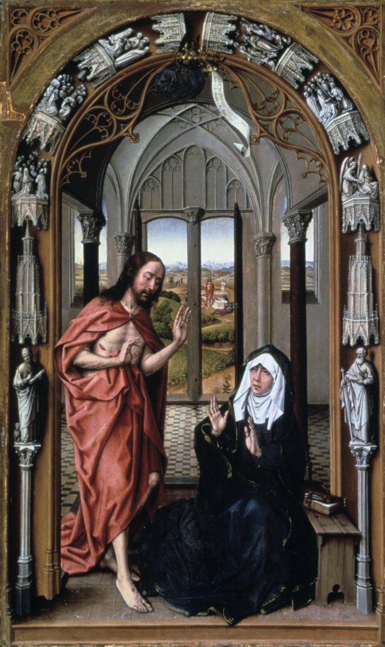 Kristus se zjevuje své matce, c1440. od Rogier van der Weyden