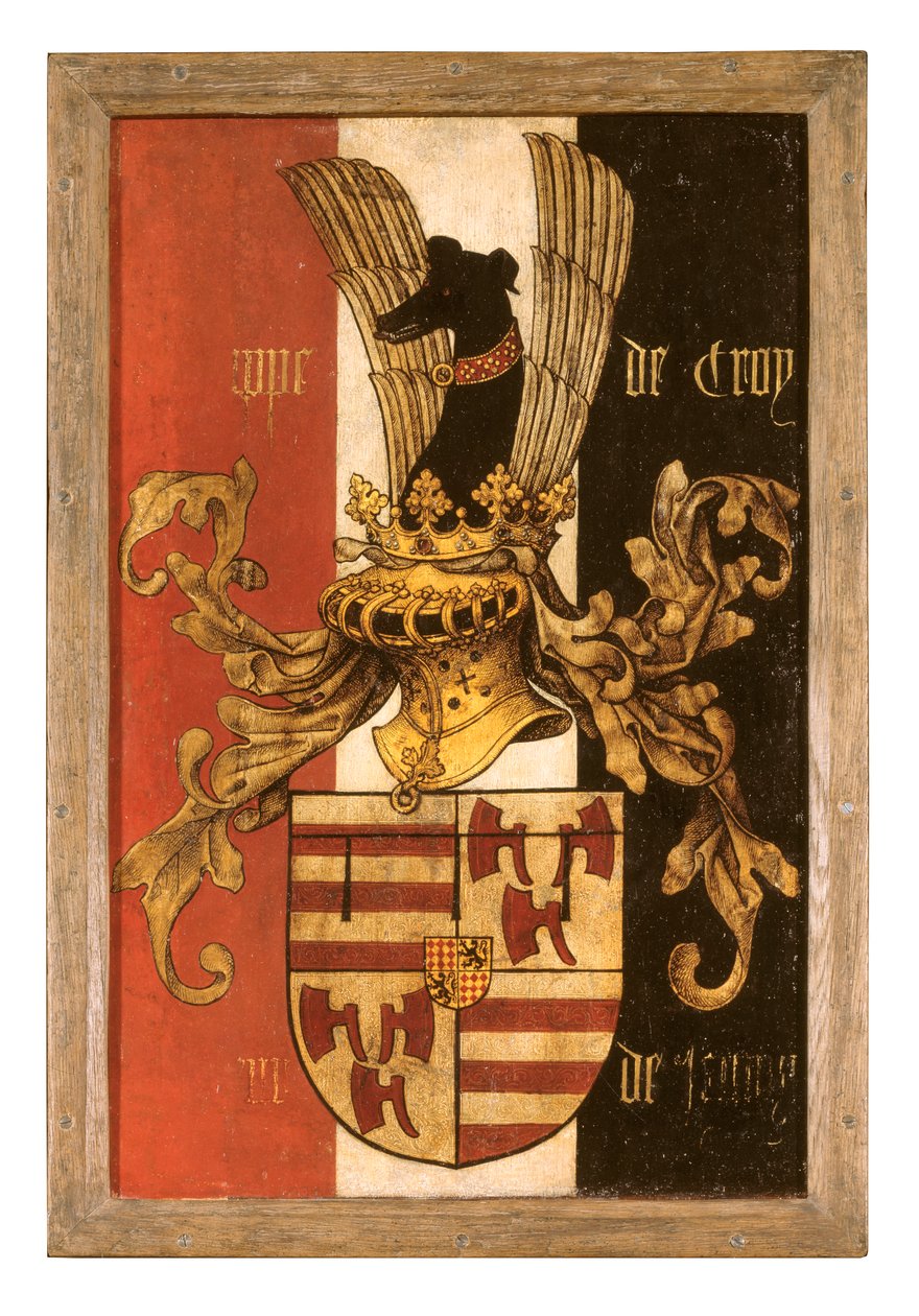 Znak rodiny de Croy (olej na panelu) (pár k 471140) od Rogier van der Weyden
