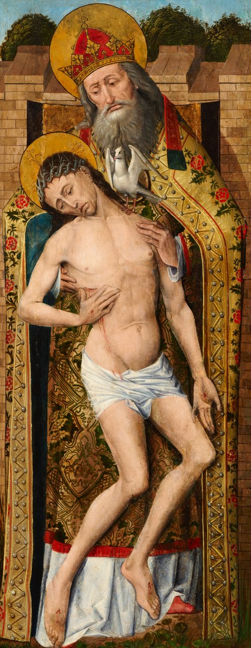 Nejsvětější Trojice, vnější panel Weston Triptych, c.1480 od Rogier van der Weyden