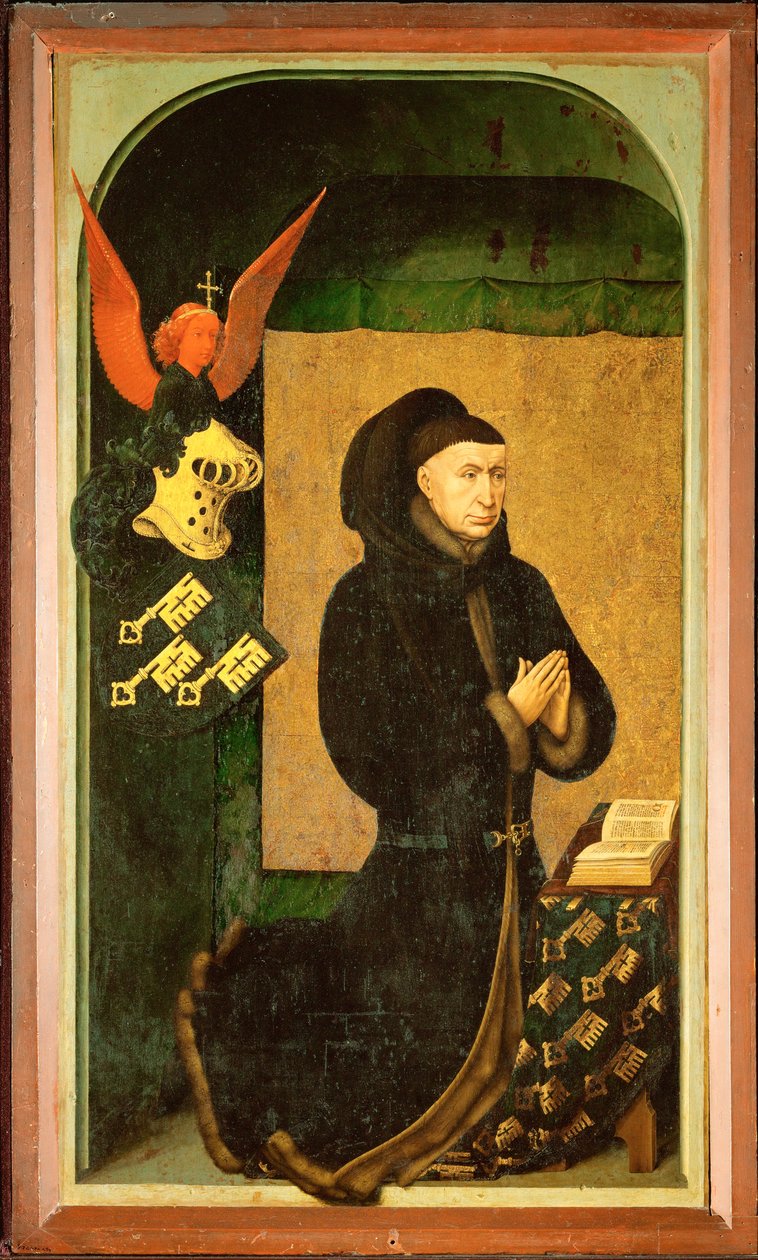 Nicolas Rolin, po čtyřicet let kancléř burgundských vévodů. od Rogier van der Weyden