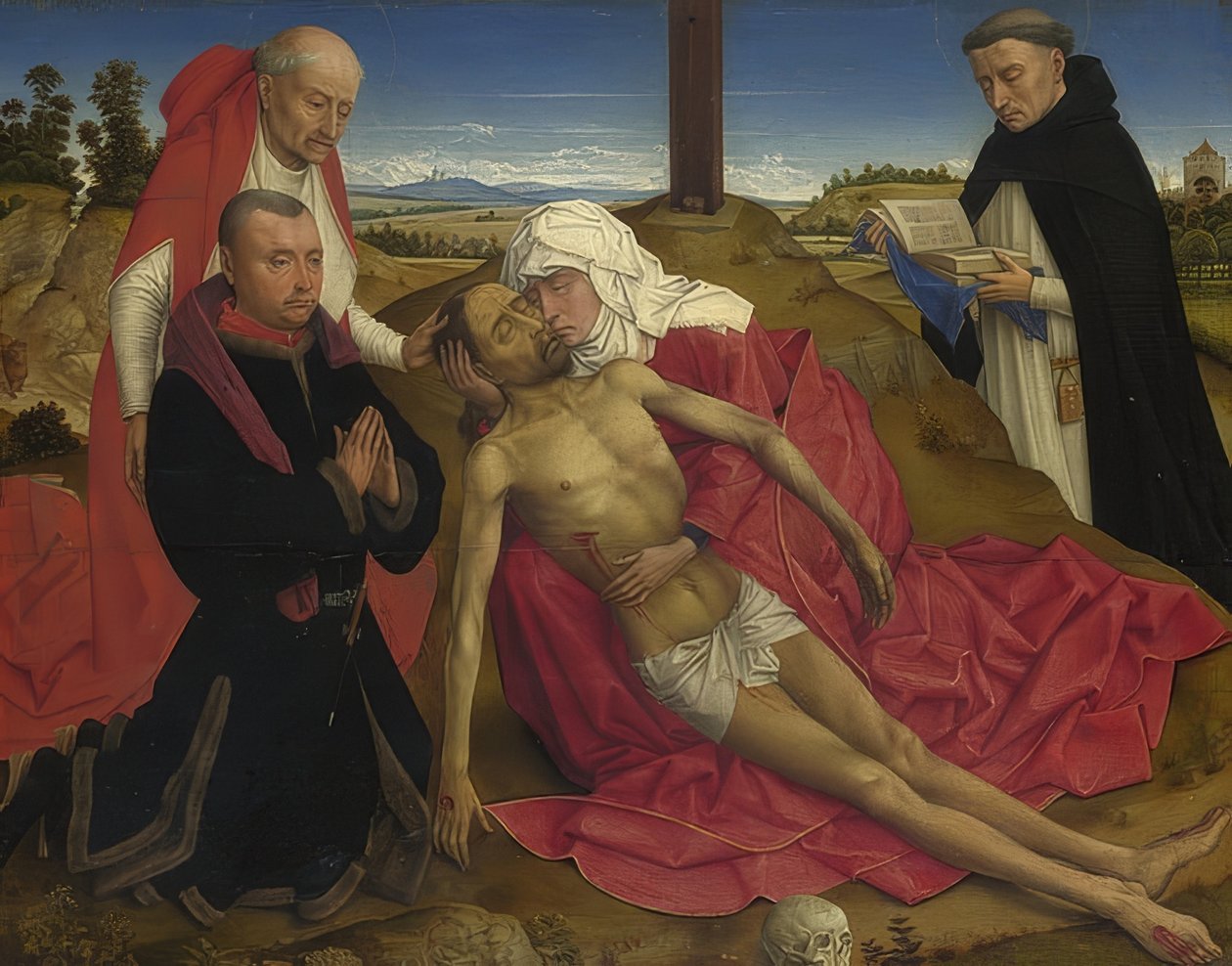 Pieta. Pravděpodobně kolem roku 1465 od Rogier van der Weyden