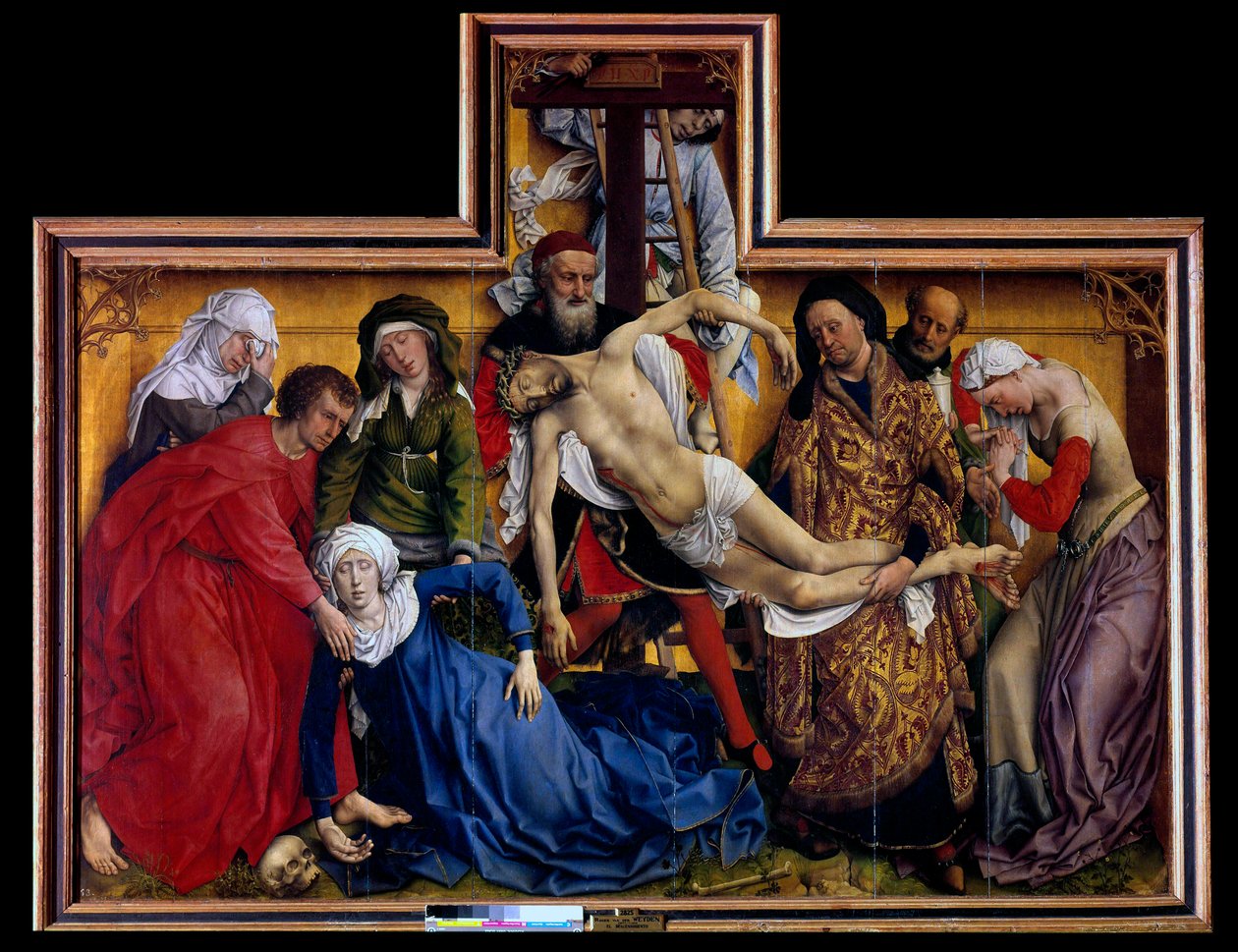 Pieta . Laskeutuminen tai laskeutuminen ristiltä od Rogier van der Weyden