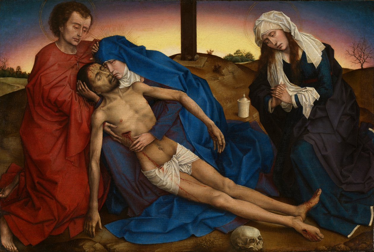 Pieta, c.1441 (olej na panelu) od Rogier van der Weyden