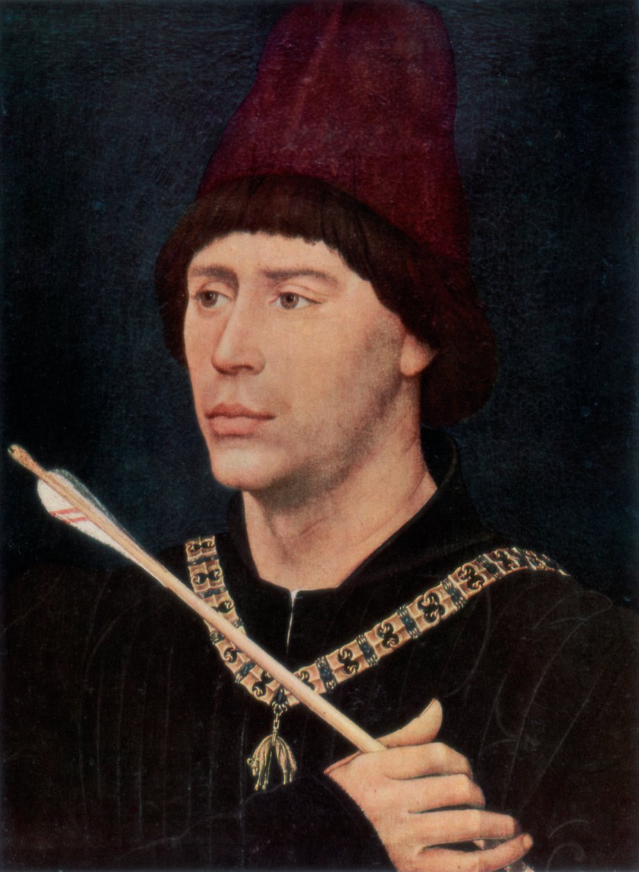 Portrét Antoina, Bastarda z Burgundska, c1456, 1927 od Rogier van der Weyden