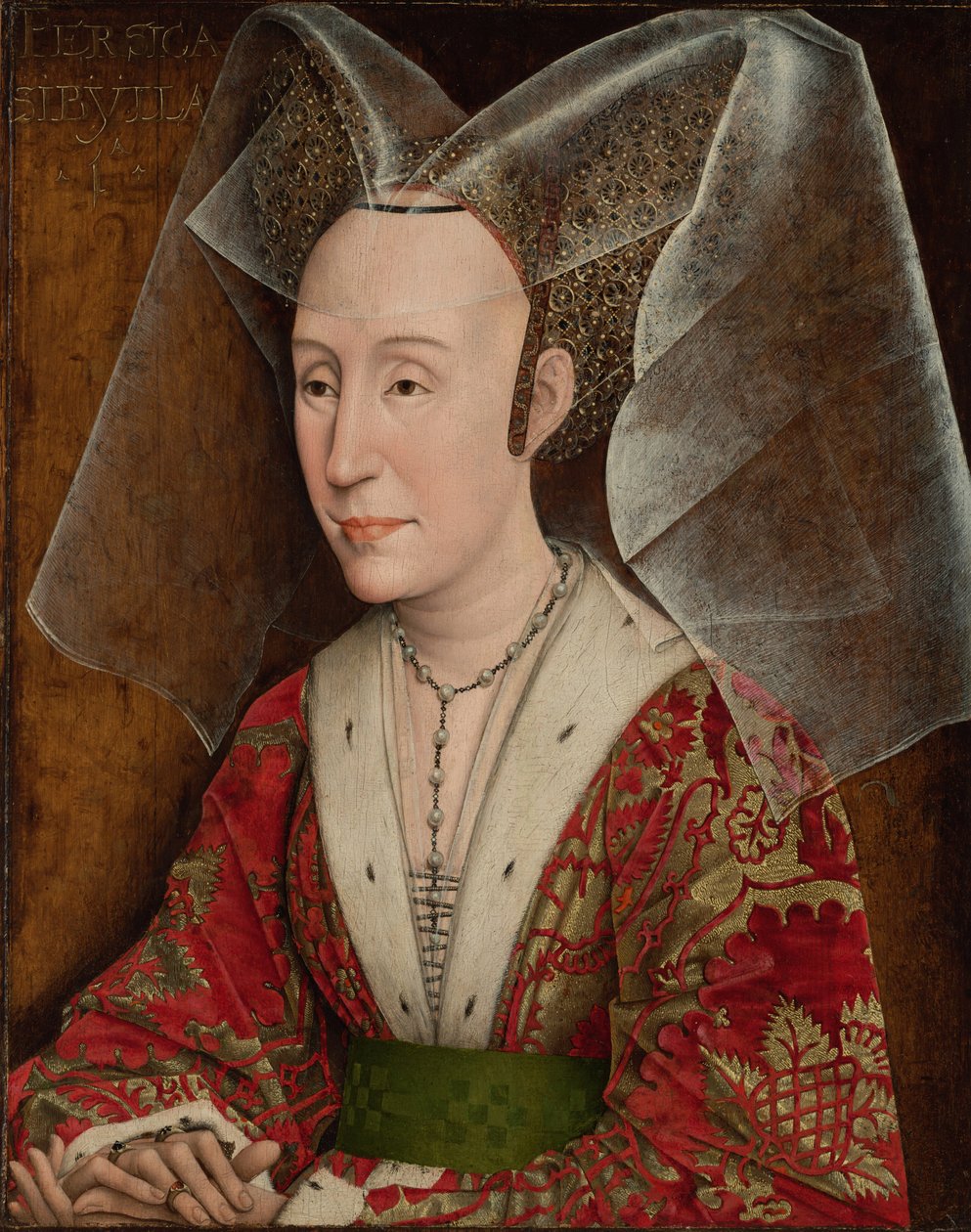 Portrét Isabely Portugalské, manželky burgundského vévody Filipa III. 1397-1471, cca 1450-1475 od Rogier van der Weyden