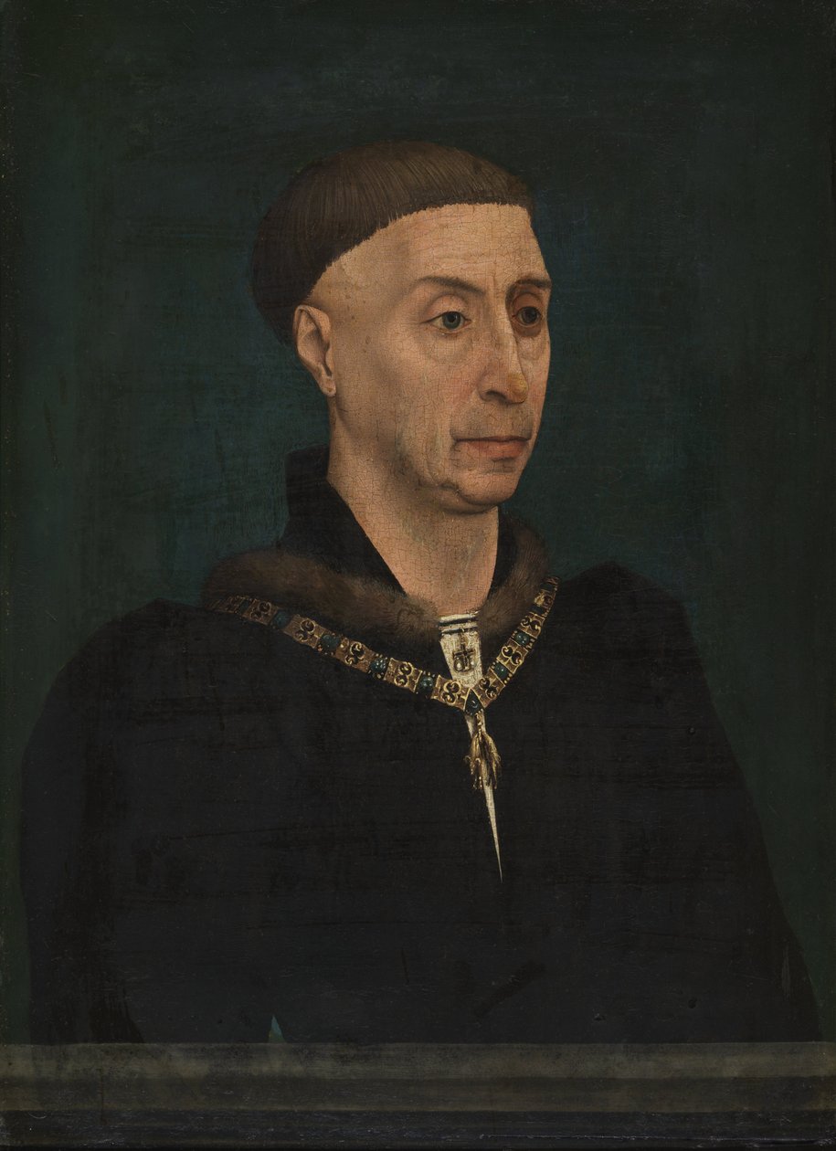 Portrét Filipa Dobrého 1396-1467 od Rogier van der, Weyden