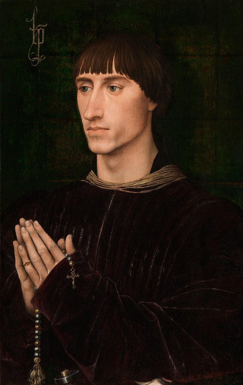 Portrét Philippe de Croÿ (olej na panelu) (pár k 471141) od Rogier van der Weyden