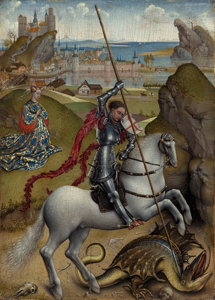 Svatý Jiří a drak, c. 14321435. od Rogier van der Weyden