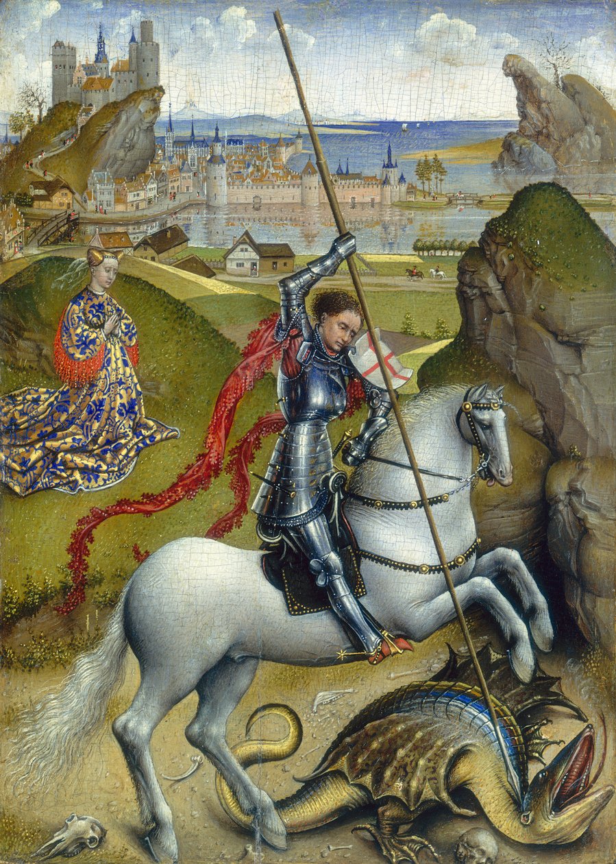 St. George and the Dragon, c.14321435 od Rogier van der Weyden