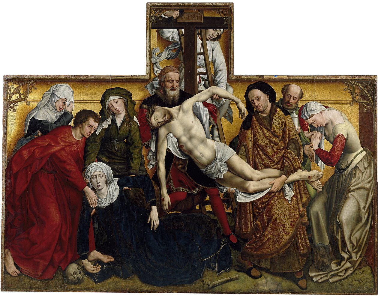 Sestup z kříže, cca 1435 od Rogier van der Weyden