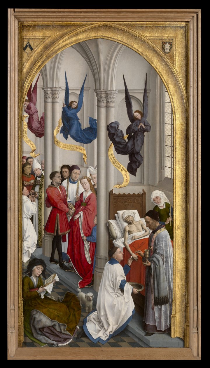 Ordinatio, manželství a svátost pomazání od Rogier van der Weyden