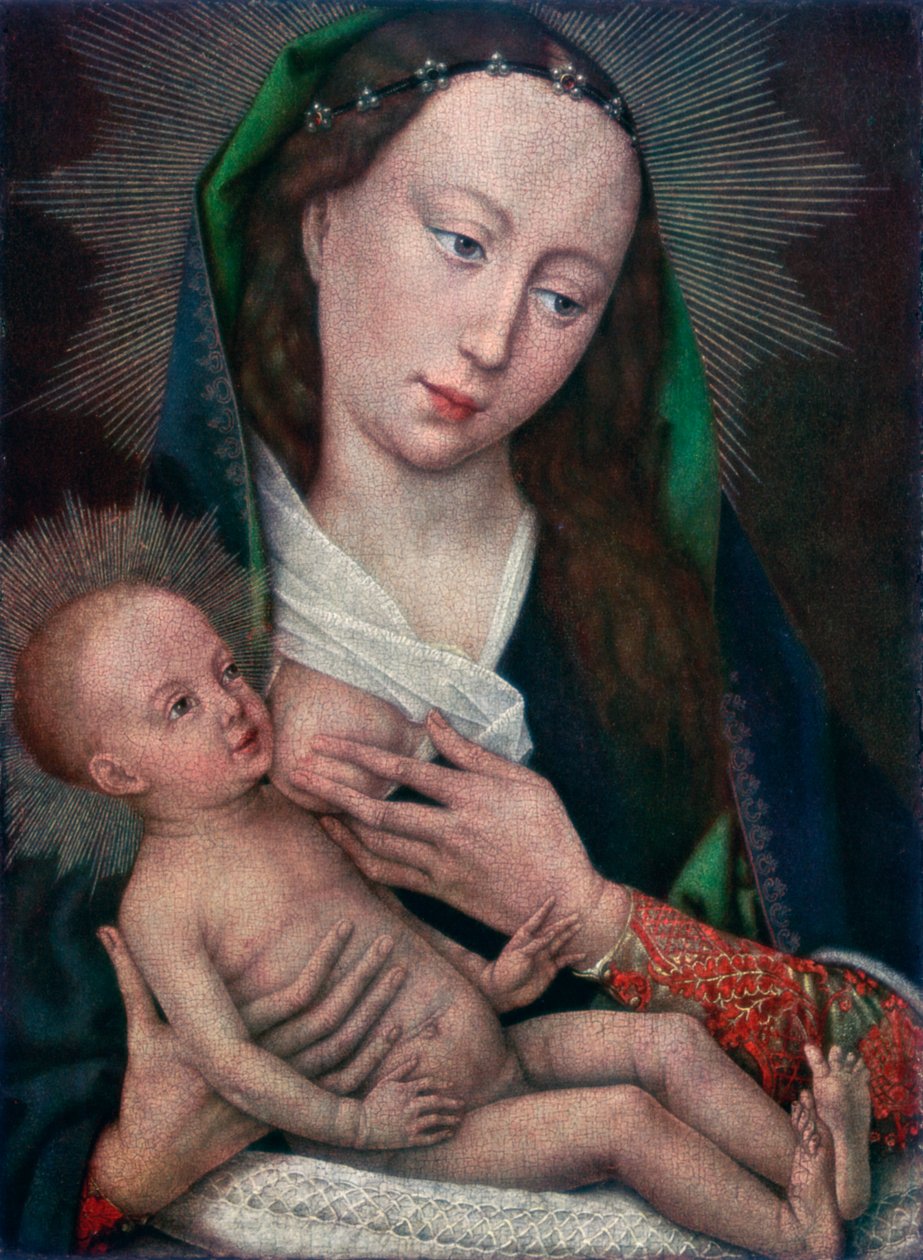 Panna a dítě, 1420-1460 1927 od Rogier van der Weyden