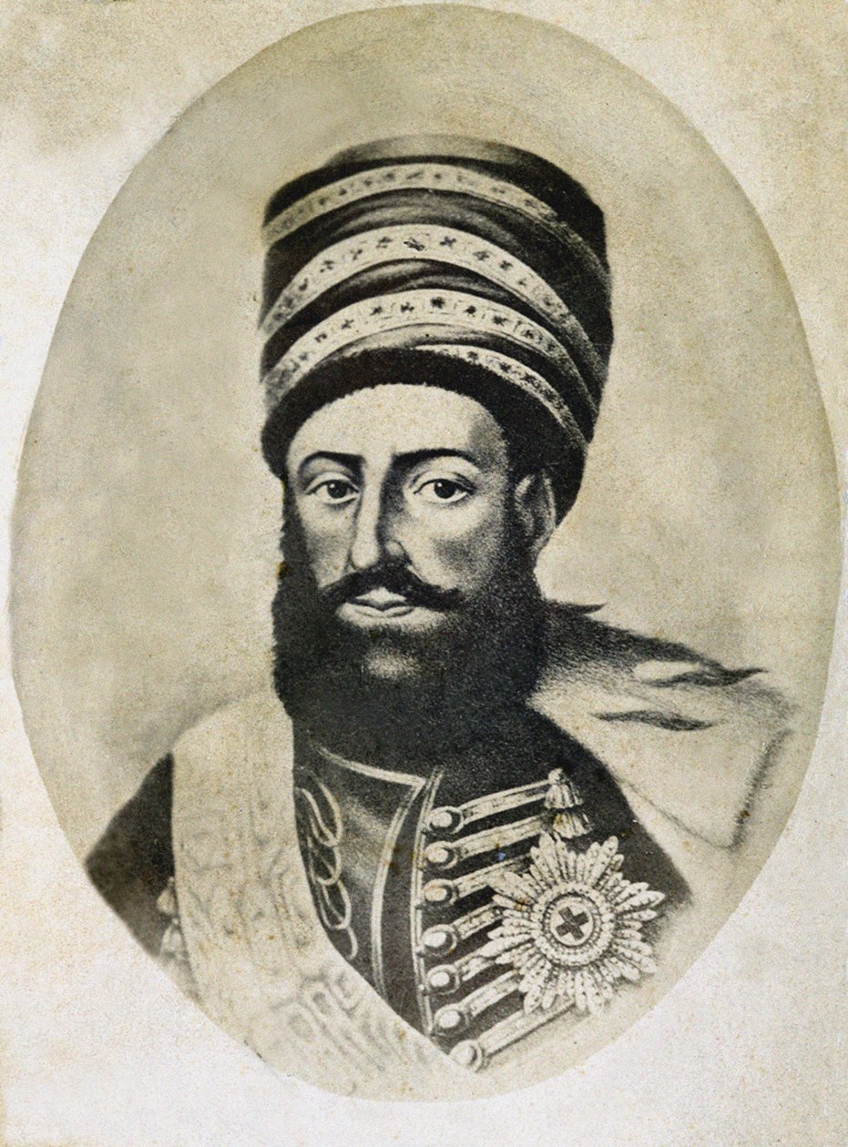 Gruzínský král Heraclius II. 1720-1798, druhá polovina 19. od Roinov