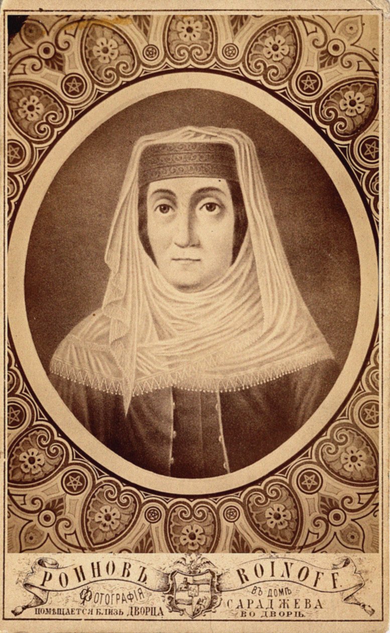 Portrét Mariam Tsitsishvili, královny Gruzie 1768-1850, druhá polovina 19. od Roinov