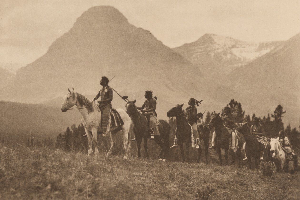 Hledači průsmyků, Piegan, Montana,1913 (foto) od Roland W. Reed