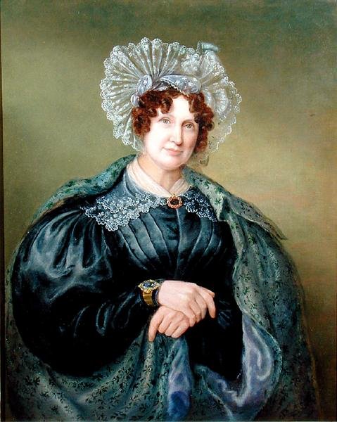 Portrét paní Ellen Sharples (1769-1849) (olej na plátně) od Rolinda Sharples